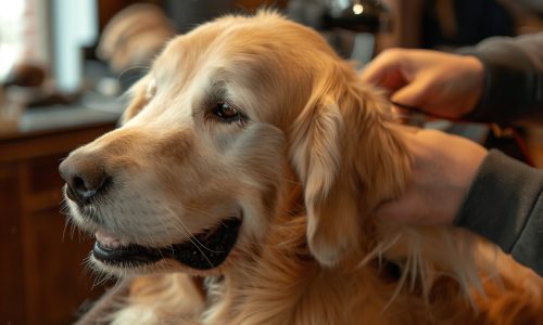 Dog Grooming Background Relaxed
